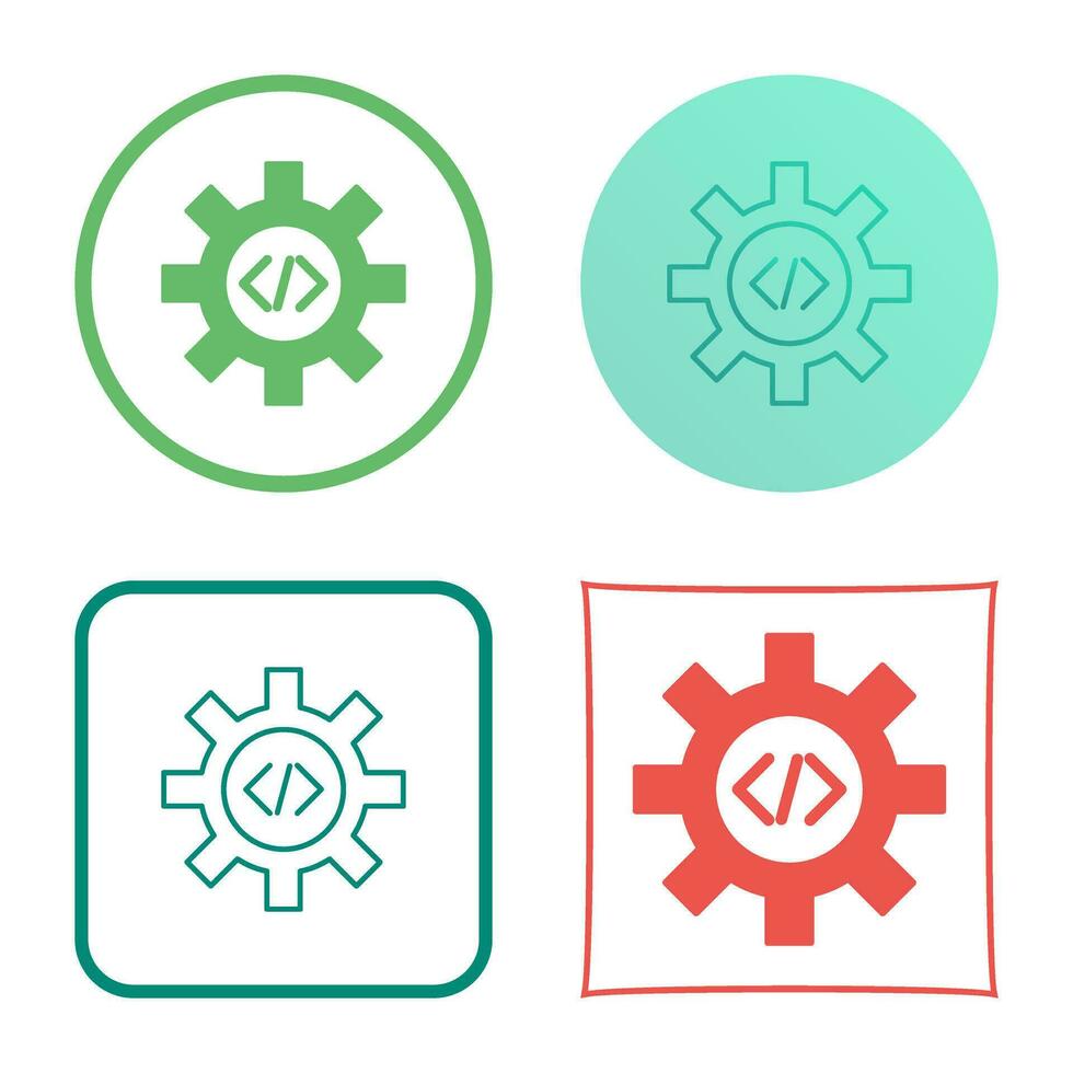 icono de vector de optimización de código único