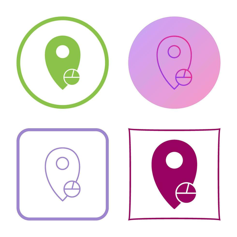 Location Statistics Vector Icon