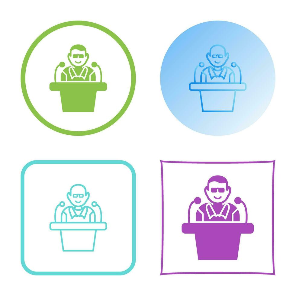Unique Lecture Vector Icon