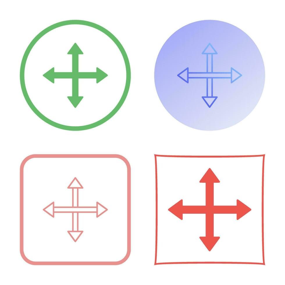 Unique Move Vector Icon