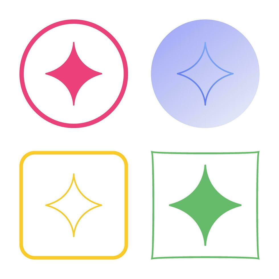 Unique Diamond Vector Icon