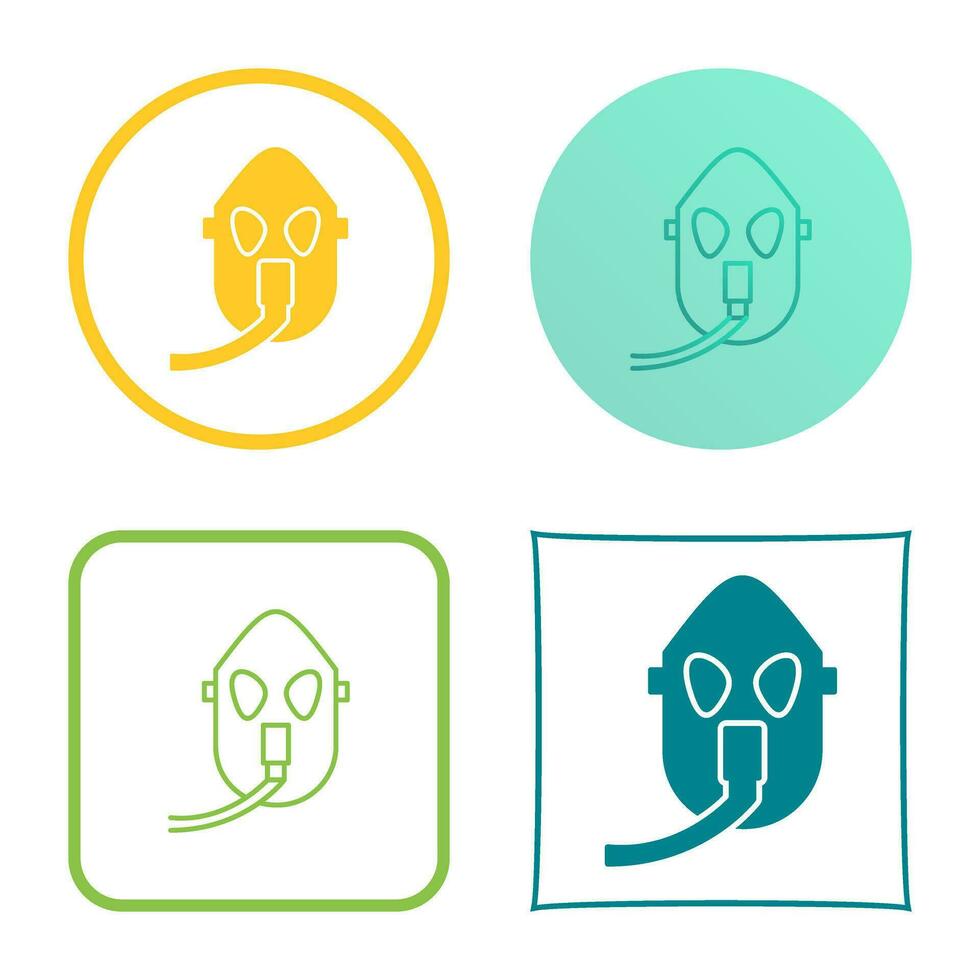 Unique Oxygen Mask Vector Icon