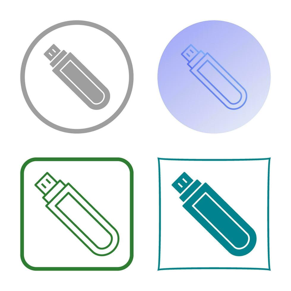 icono de vector de unidad usb único