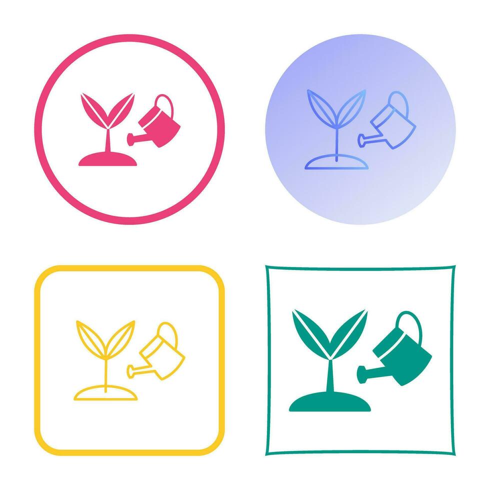 icono de vector de planta en crecimiento