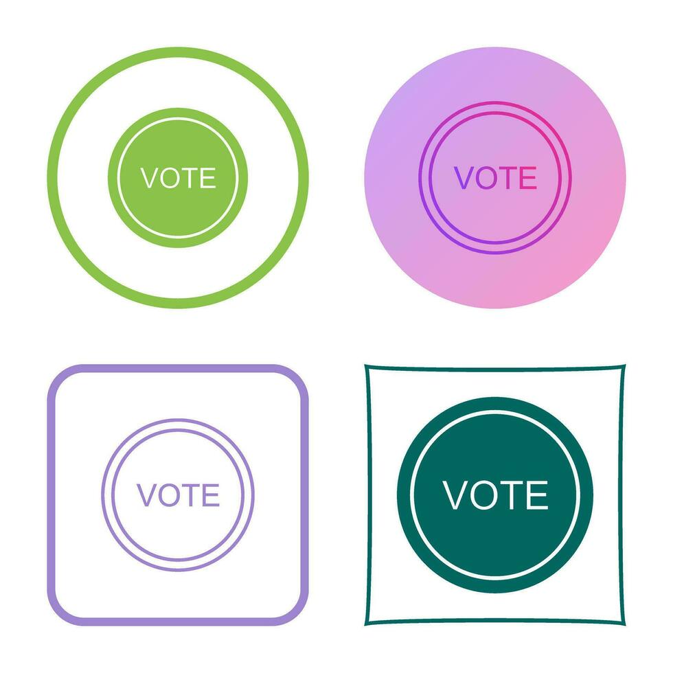 icono de vector de enlace de voto