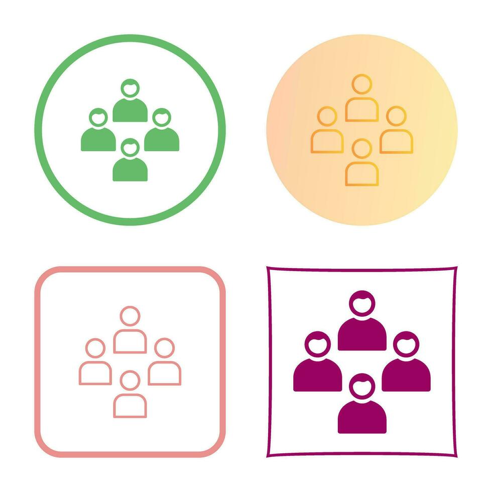Network Group Vector Icon