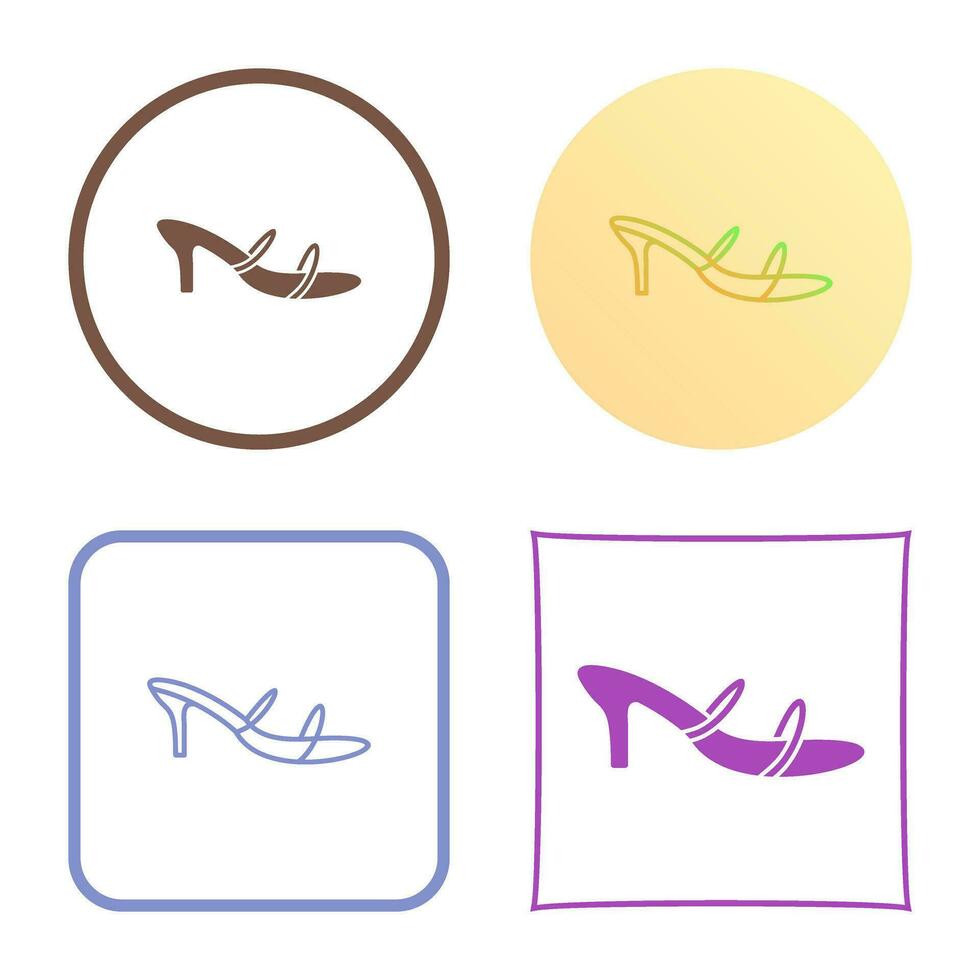 Stylish Sandals Vector Icon