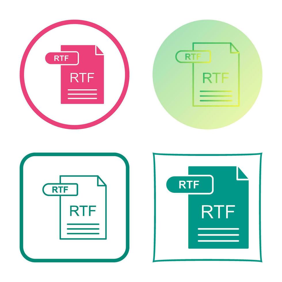 RTF Vector Icon
