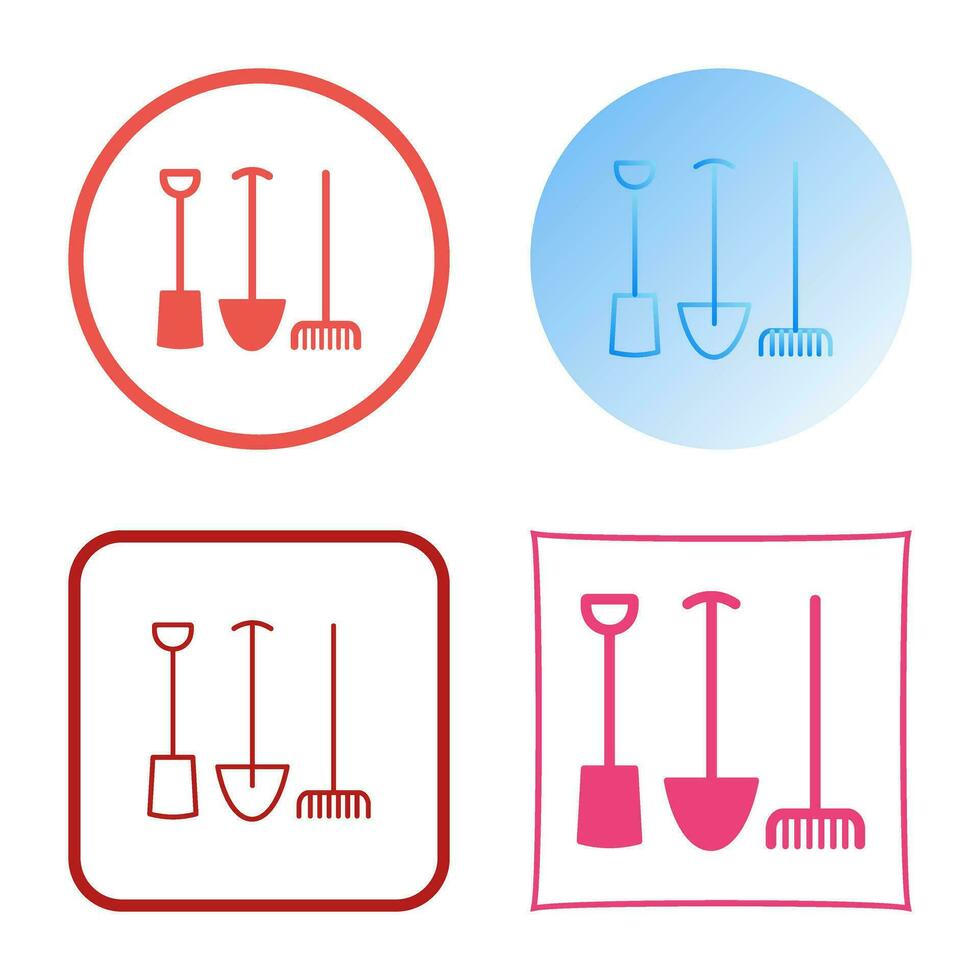 icono de vector de herramientas de jardinería