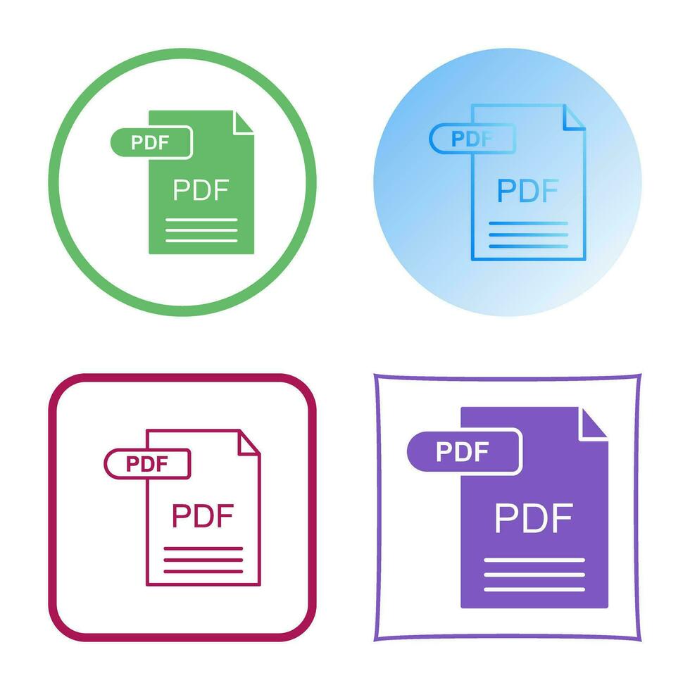 icono de vector de pdf