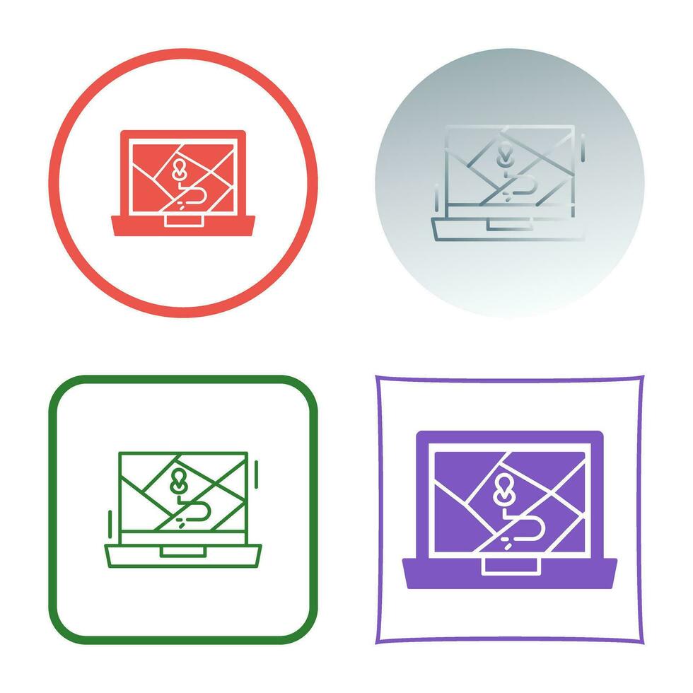 Google Map Vector Icon