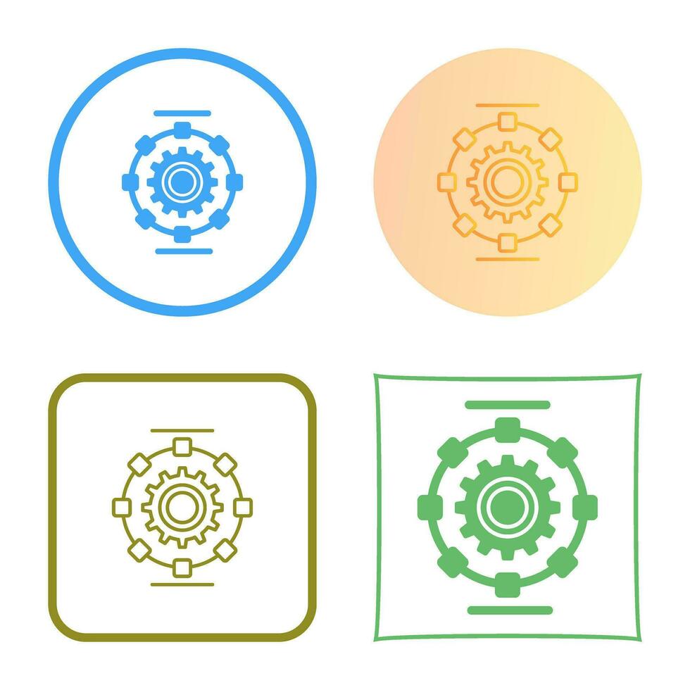 Automated Process Vector Icon