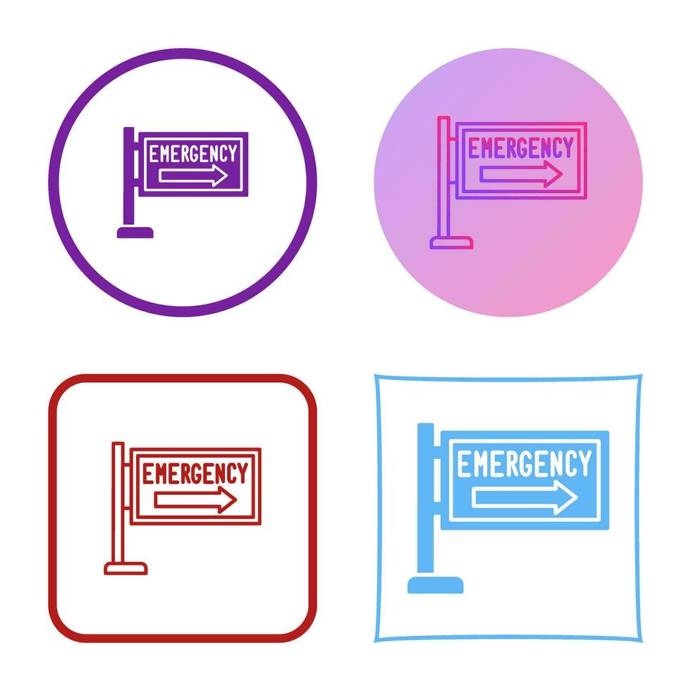 Emergency Sign Vector Icon