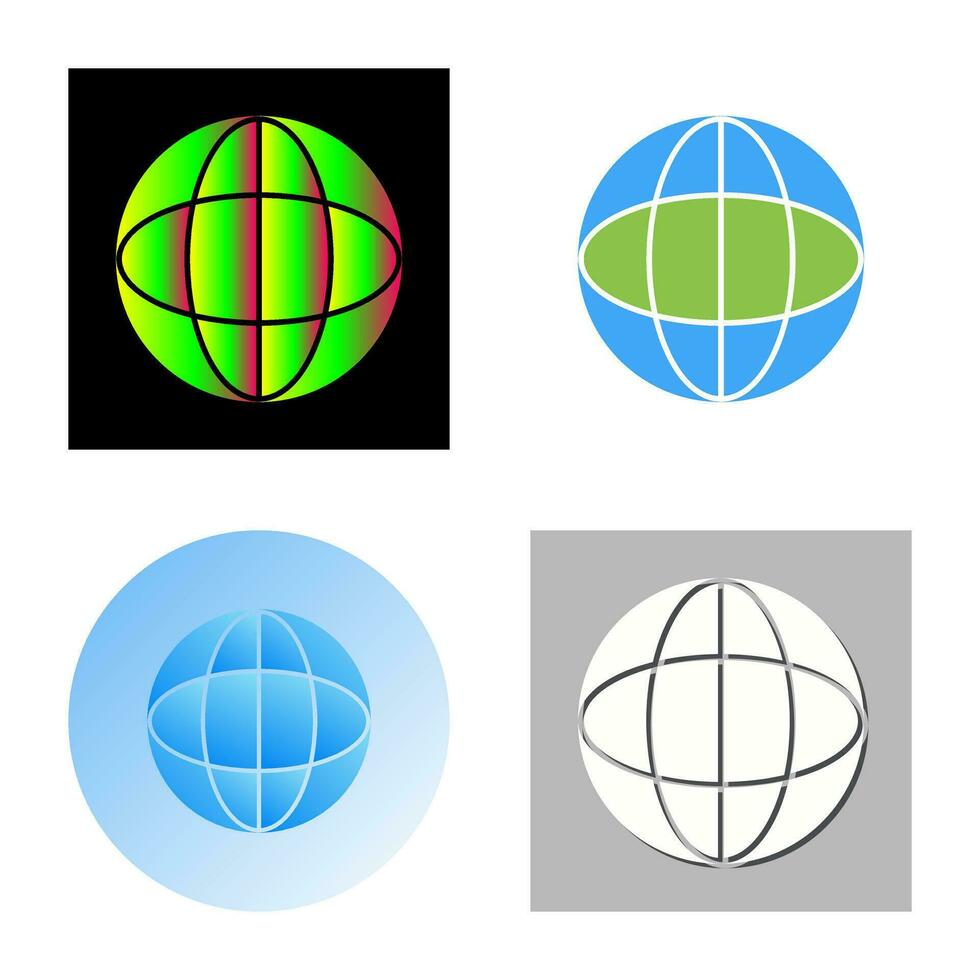 Unique Globe Vector Icon