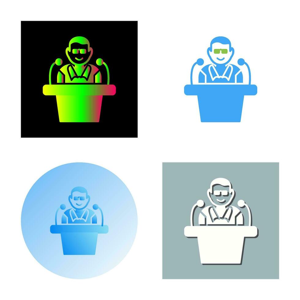 Unique Lecture Vector Icon