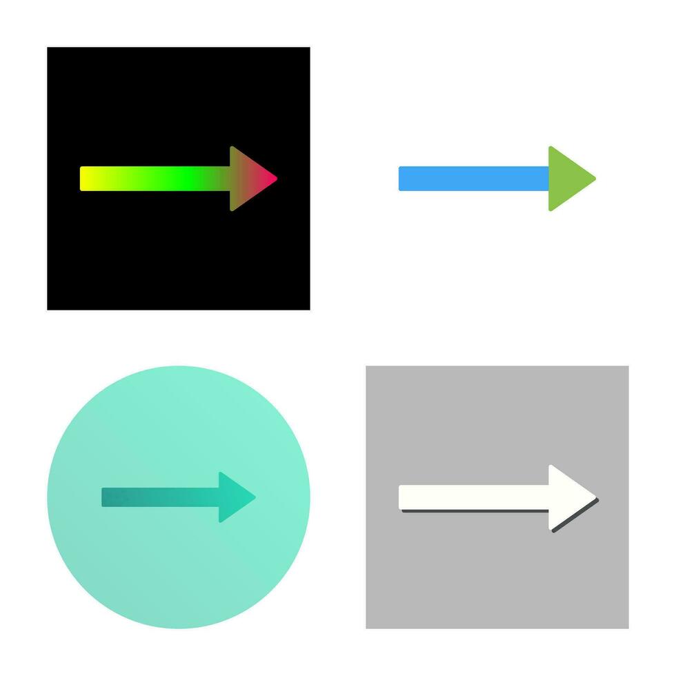 Unique Right Arrow Vector Icon