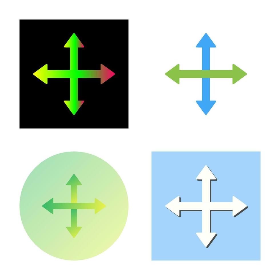 Unique Move Vector Icon