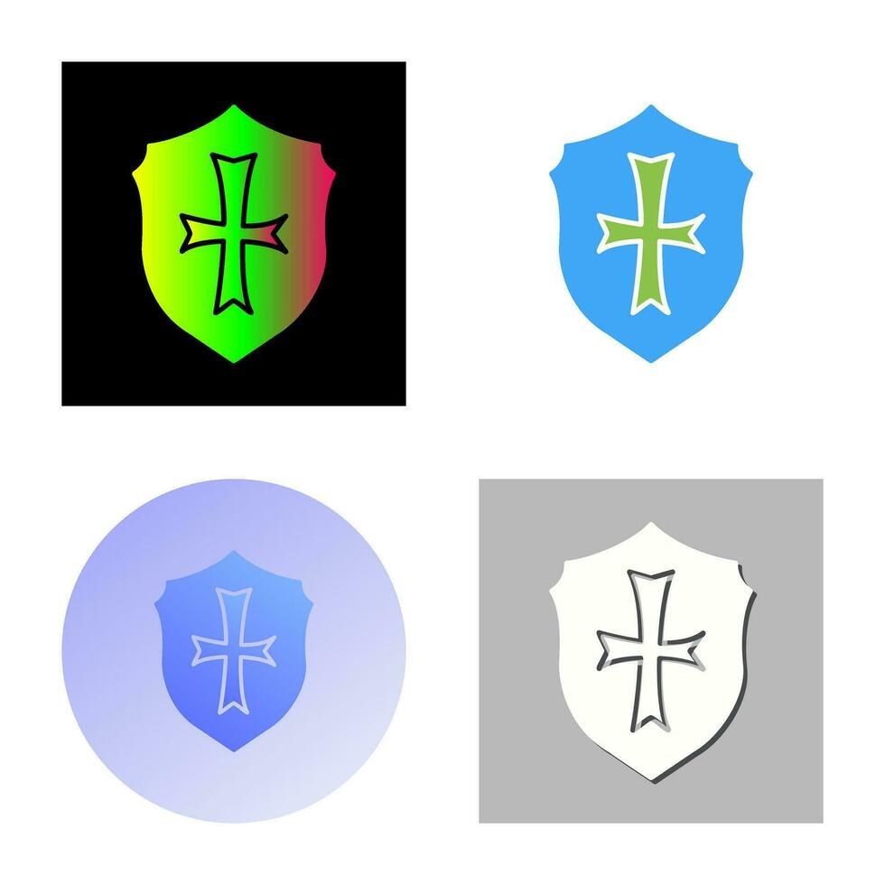 Unique Sheild Vector Icon