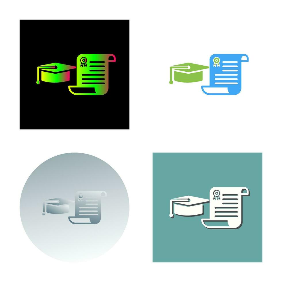Unique Graduation Vector Icon