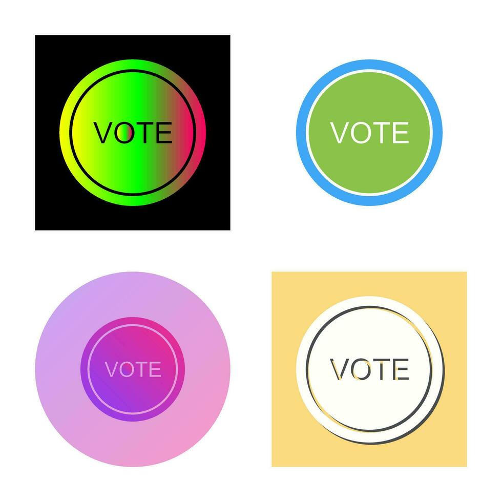 icono de vector de enlace de voto