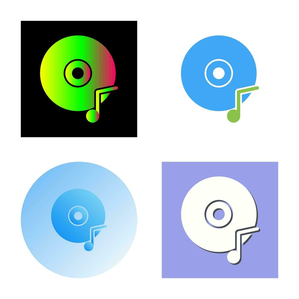 Music CD Vector Icon