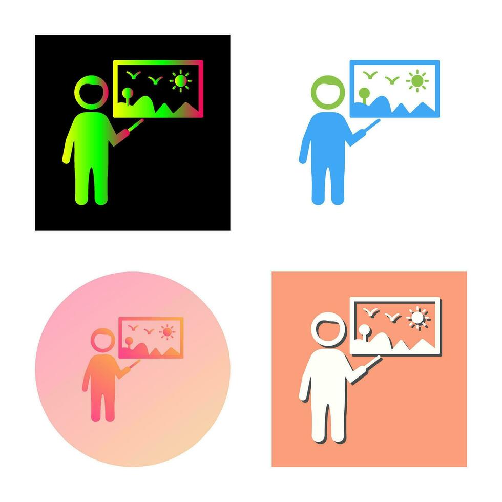 Art Museum Guide Vector Icon