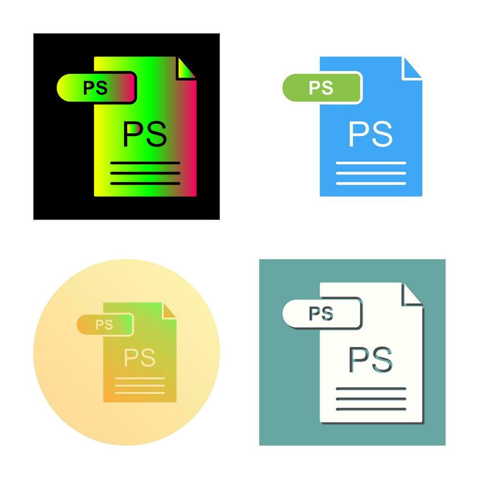 PS Vector Icon