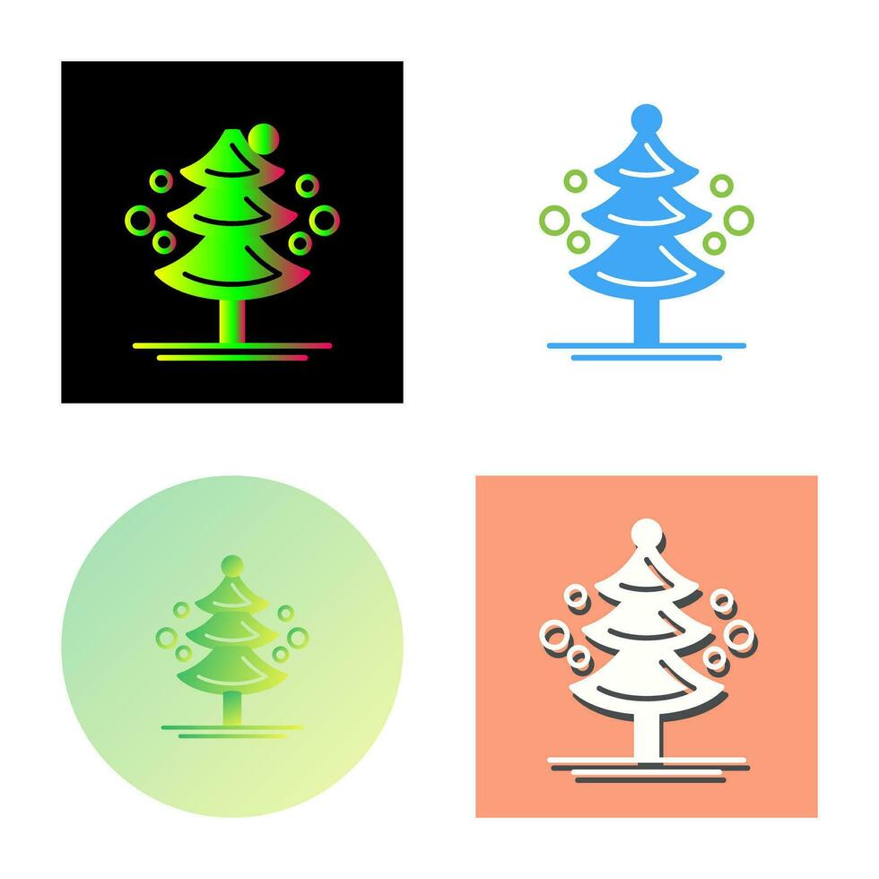 icono de vector de árbol de pino