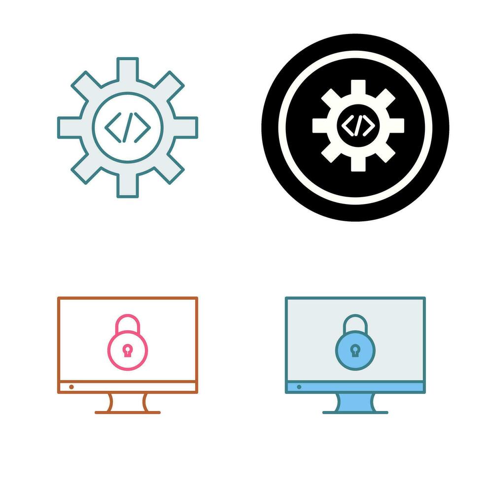 Unique Database Management Vector Icon