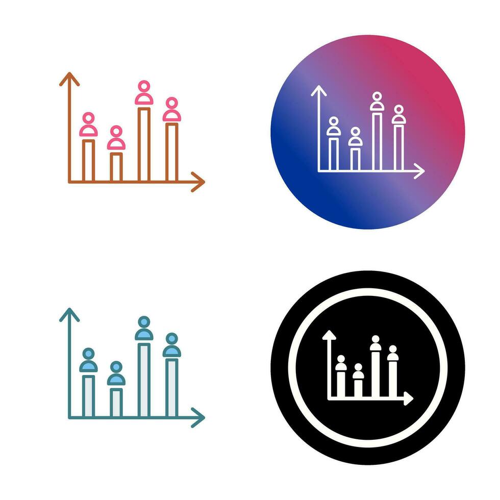 Candidate Graph Vector Icon