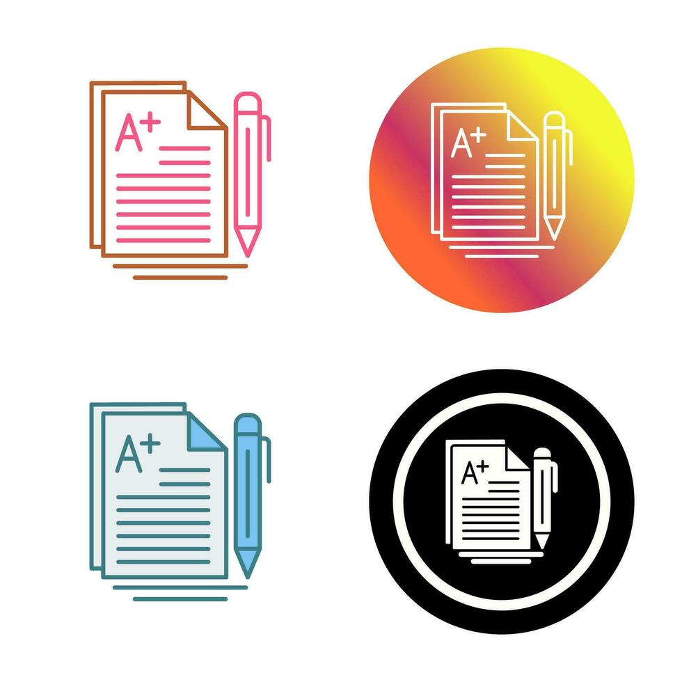 A Grade Vector Icon