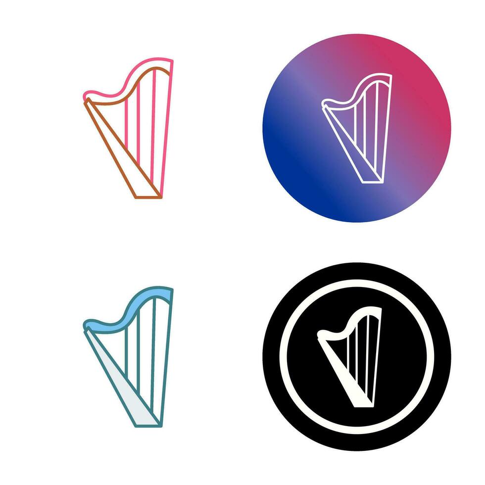 Harp Vector Icon