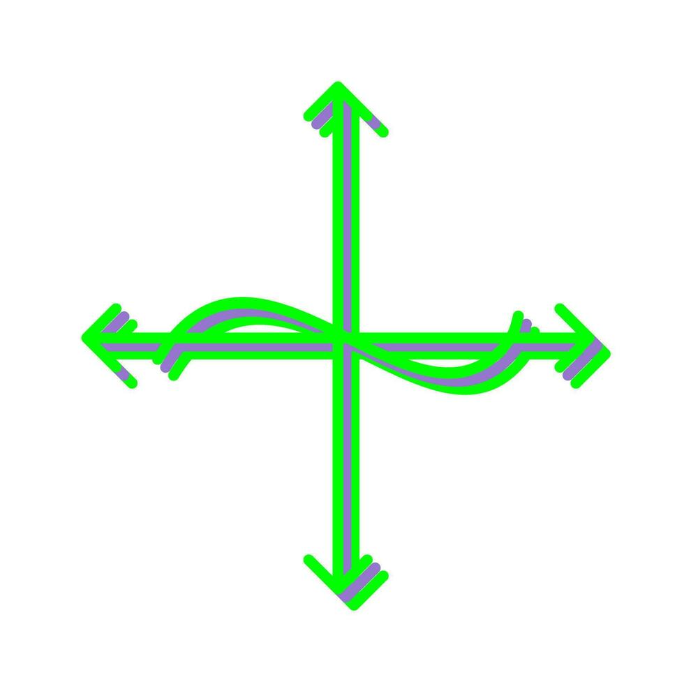 Unique Graph Vector Icon