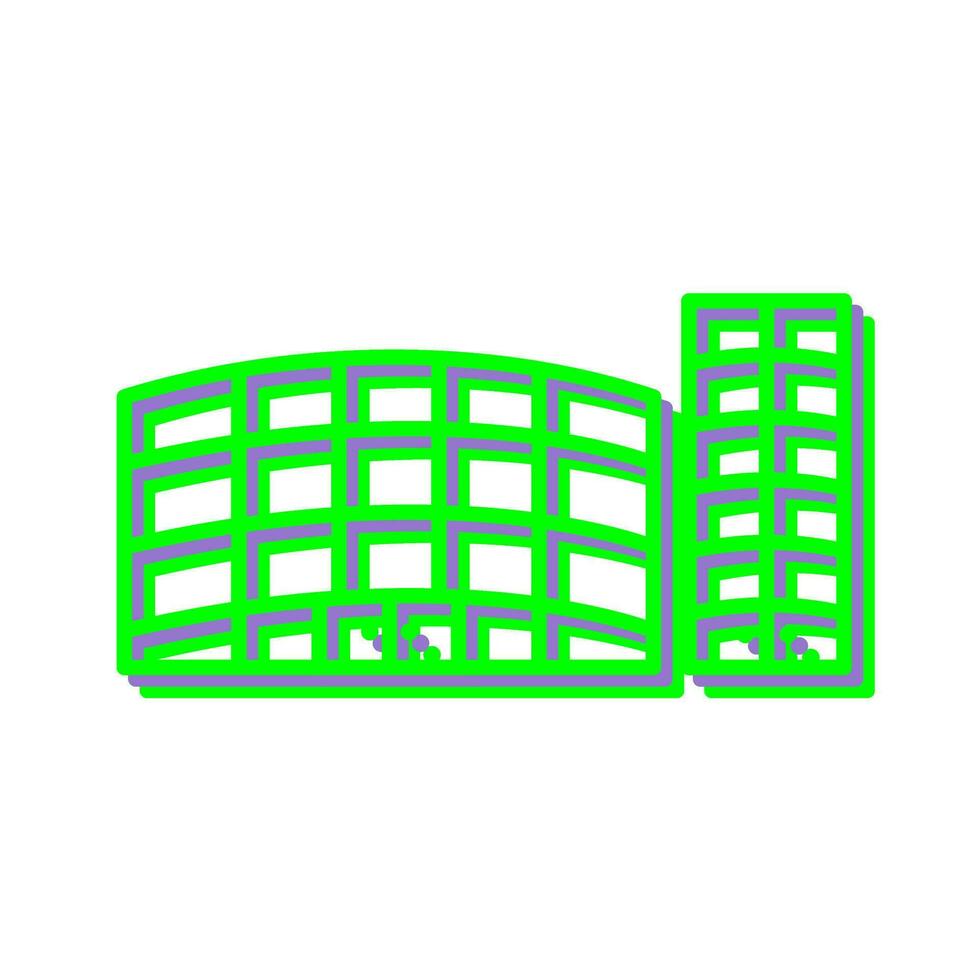 Unique Shopping Mall Vector Icon
