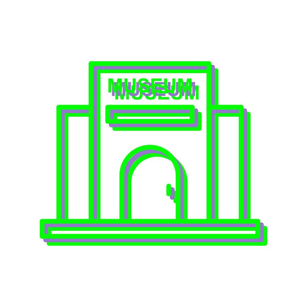 icono de vector de edificio de museo