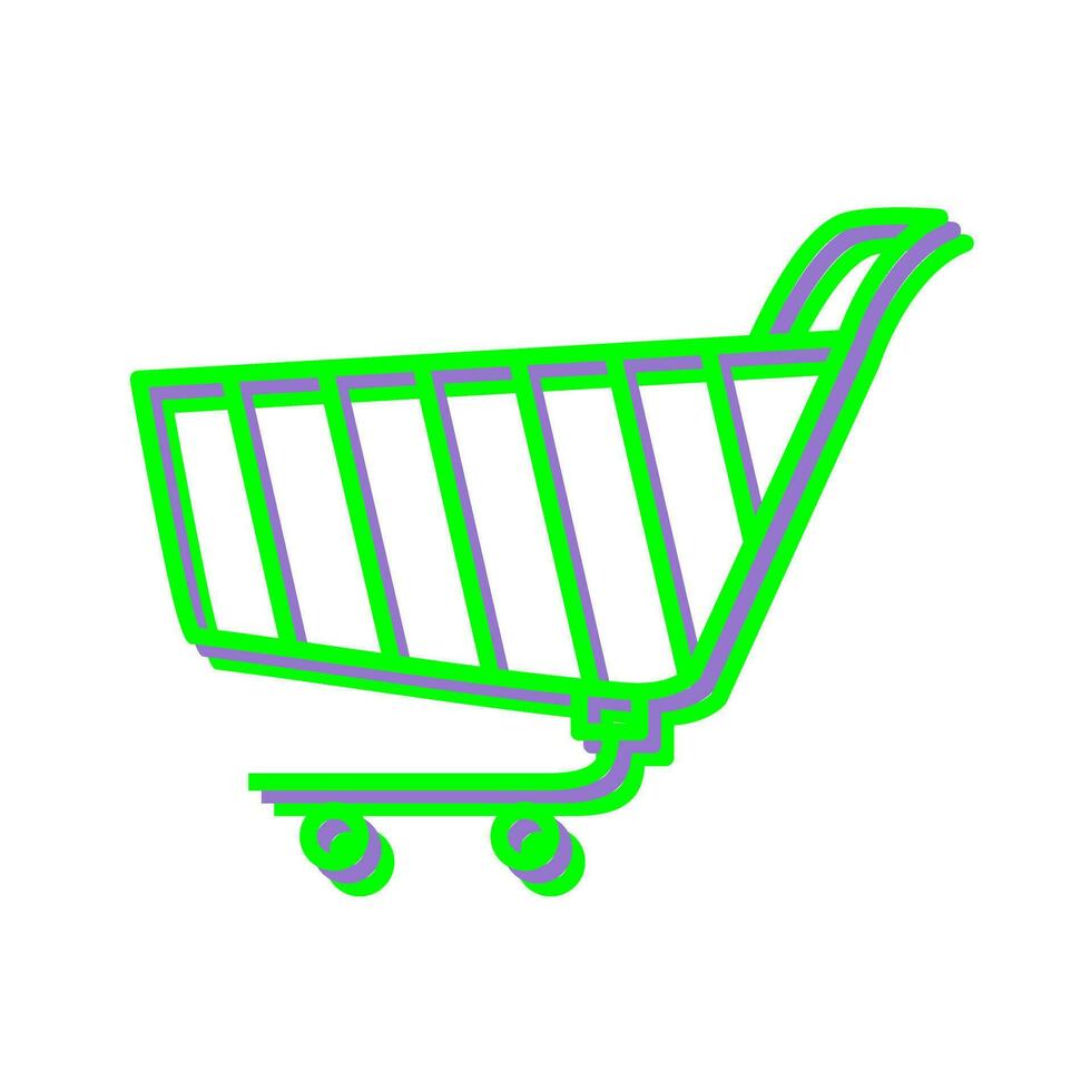 Unique Shopping Cart Vector Icon