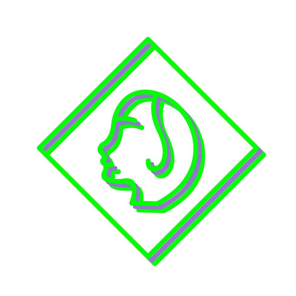 Painting of Woman Vector Icon
