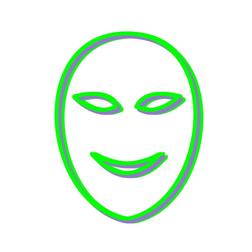 icono de vector de máscara facial antigua