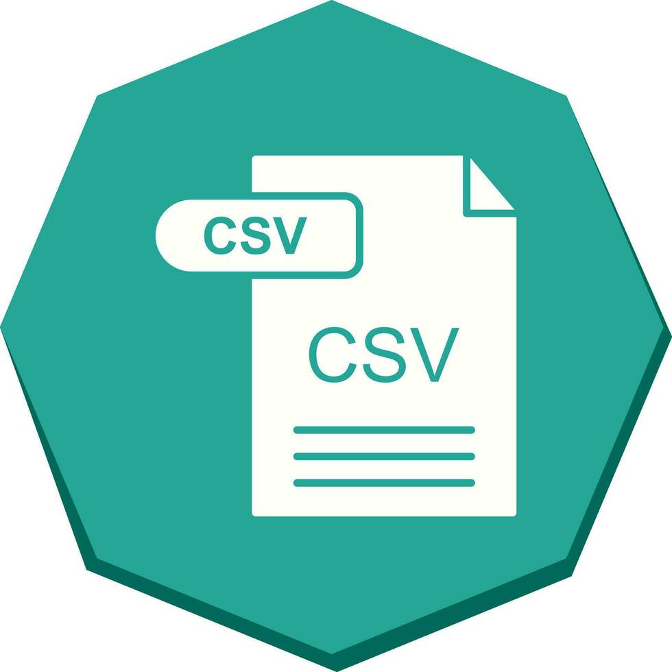 icono de vector csv