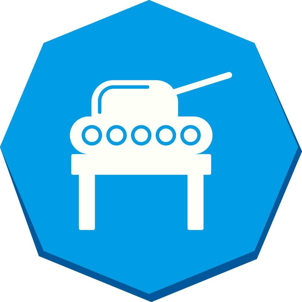 icono de vector de exhibición de tanque