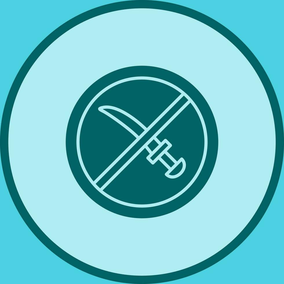 No Weapons Vector Icon