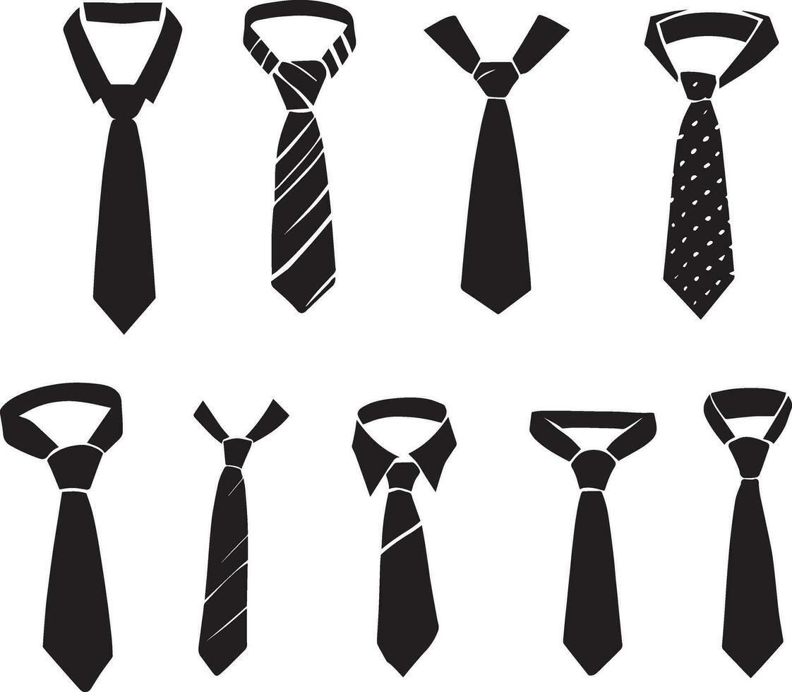 tie vector silhouette illustration 31514683 Vector Art at Vecteezy