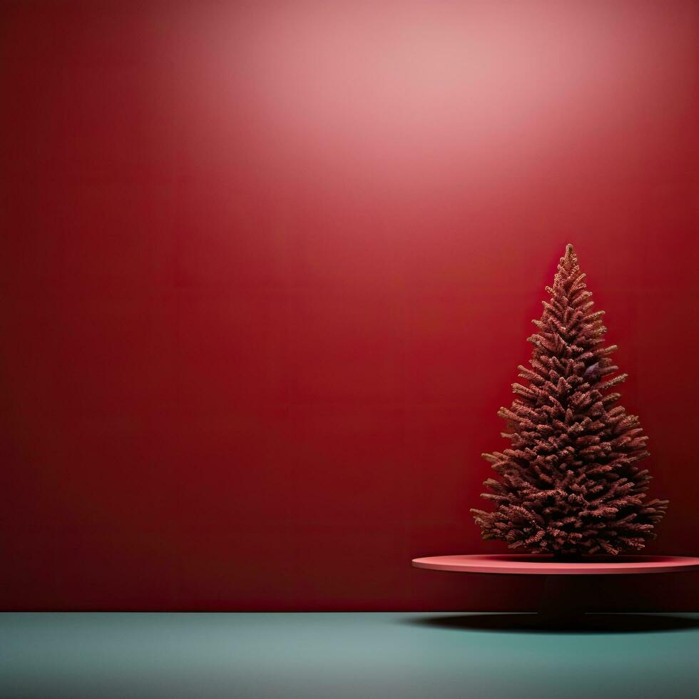 Decorated bright Christmas tree large photo