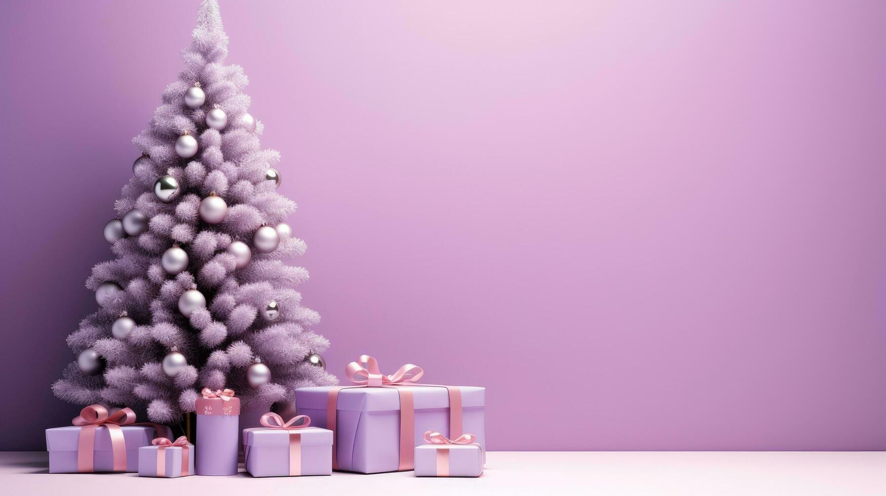 árbol de navidad con regalos foto