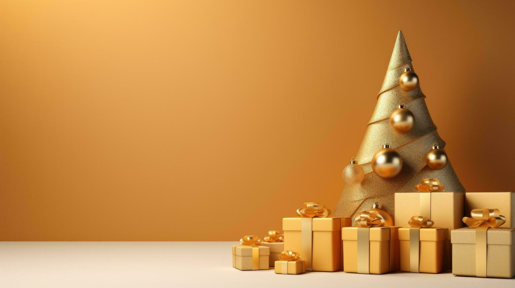 christmas tree with gifts photo