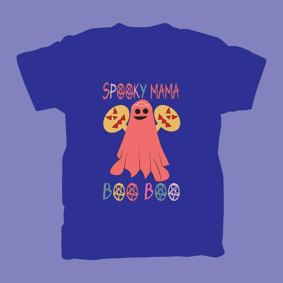 Halloween T-shirt Design for Halloween Lovers vector