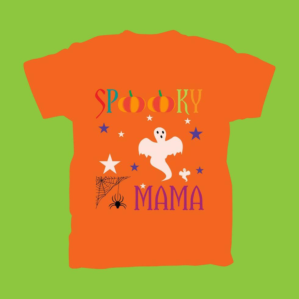 Halloween T-shirt Design for Halloween Lovers vector