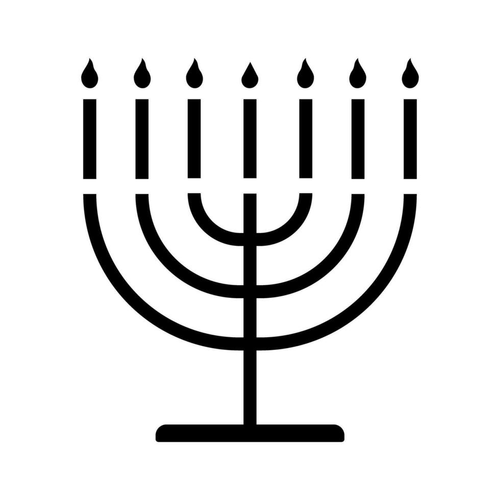 Menorah icon symbol. Vector illustration