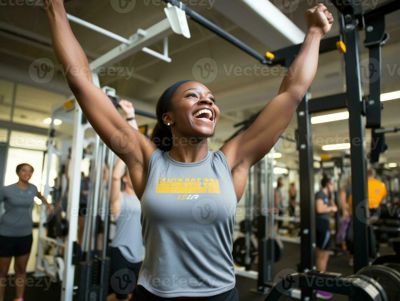 Photograph of Women who lift empower themselves AI Generative photo