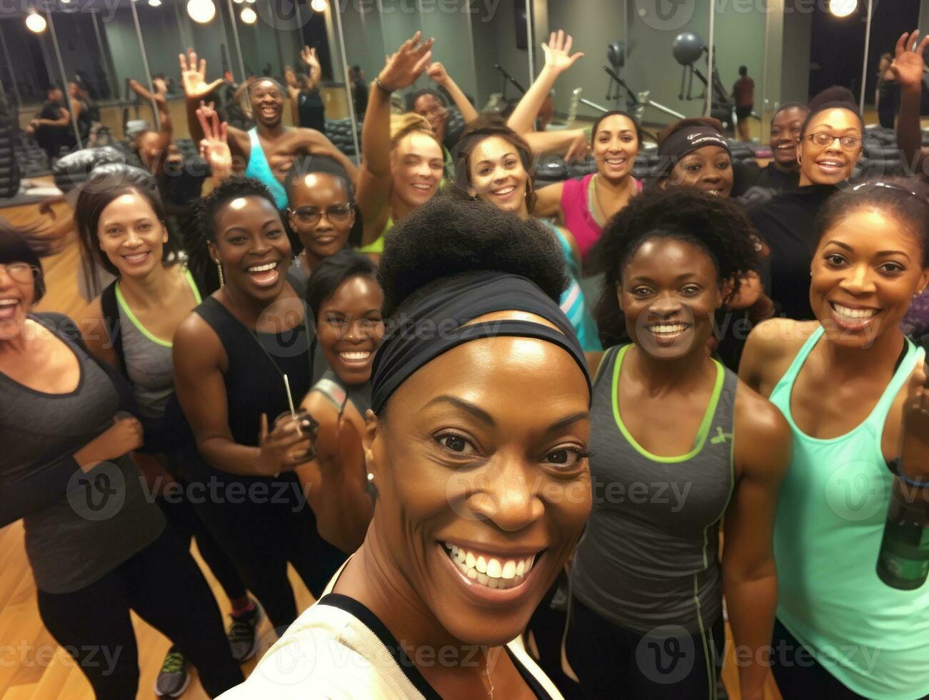 Photograph of Women who lift empower themselves AI Generative photo